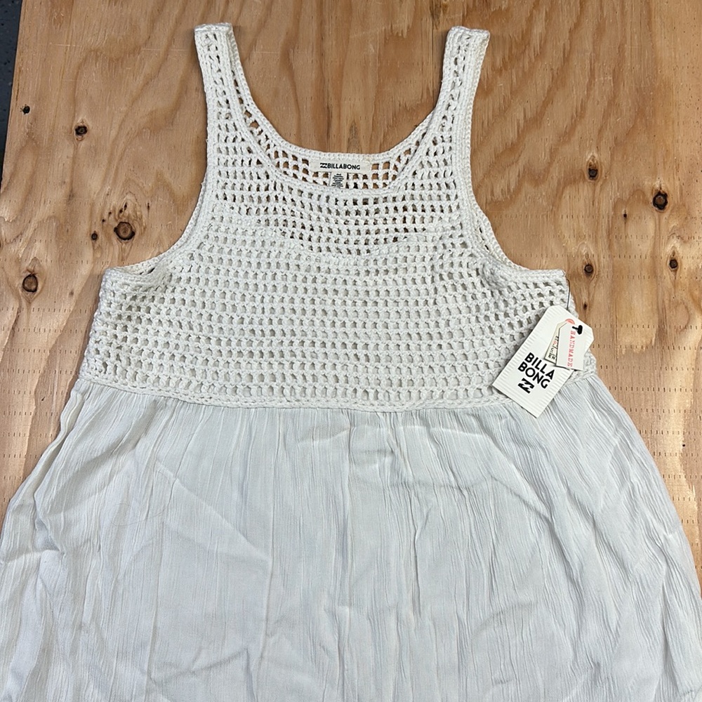 Billabong Sunset Drift Cover Up Dress, Cool Wip (White)